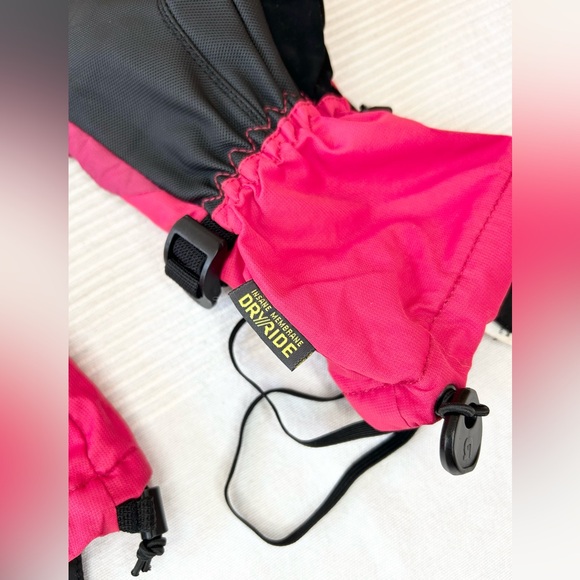 BURTON Dry Ride Gloves Snowboard Ski in Pink Youth Kids Girls X-Large - Picture 6 of 13